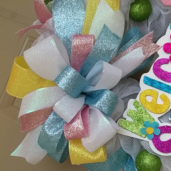 Welcome Spring Wreath by Wreathy Wonders - Picture 3 of 4